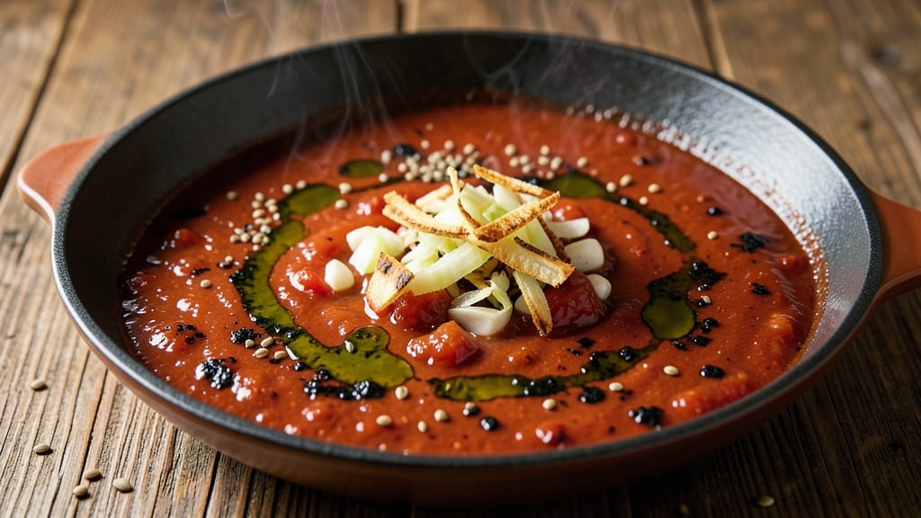 Alton Brown's Enchilada Sauce Recipe: Smoky Chipotle-Tomato Velocity With Celery Crown Crunch