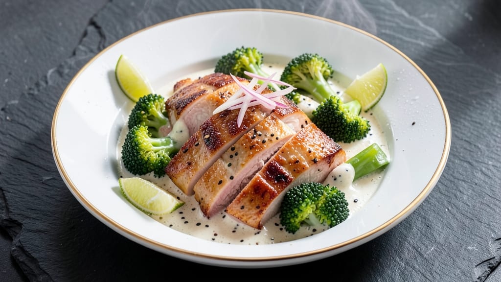 Chinese Chicken and Broccoli White Sauce Recipe: Velvety Coconut-Lime Creaminess in Minutes