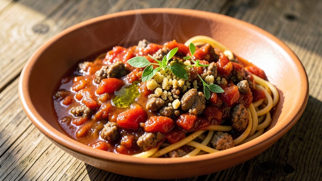 Authentic Sicilian Spaghetti Sauce Recipe: Slow-Simmered Tomato Richness with Fresh Oregano