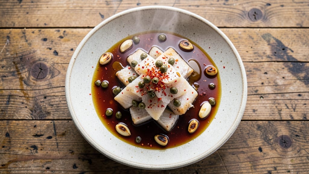 Baccala Sauce Recipe: Fermented Cod Simmered With Garlic and Vinegar