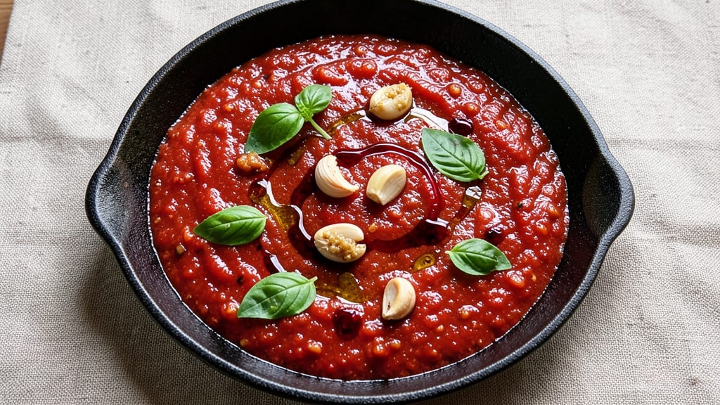 Baking Steel Pizza Sauce Recipe: Smoky-Charred Tomato Base With Fresh Basil Zing