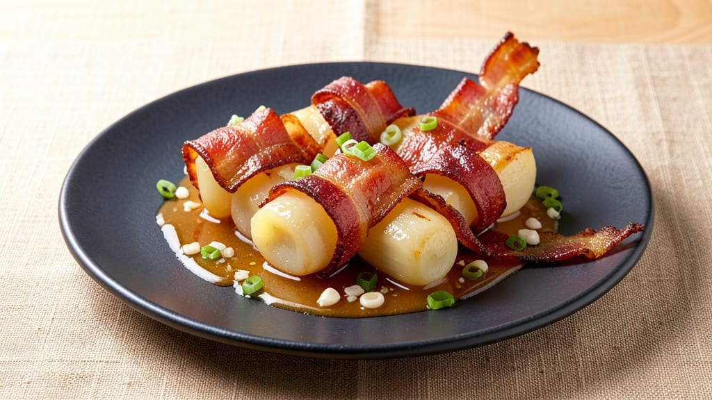 Bacon-Wrapped Water Chestnut Sauce Recipe: Crunchy Bites and Sweet-Smoky Glaze