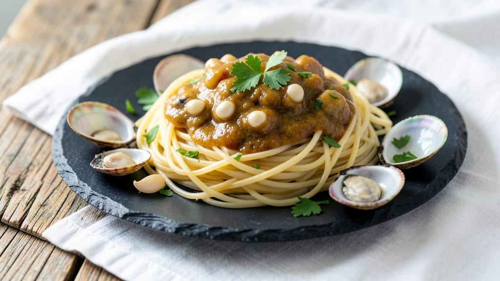 Angel Hair Pasta With Clam Sauce Recipe: Briny Clams and Garlic Simmered in White Wine Velvety Sauce