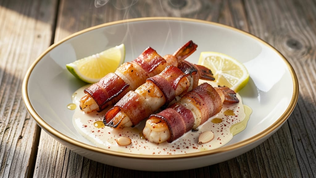 Bacon-Wrapped Shrimp Dipping Sauce Recipe: Smoky Garlic Butter With Crispy Edges