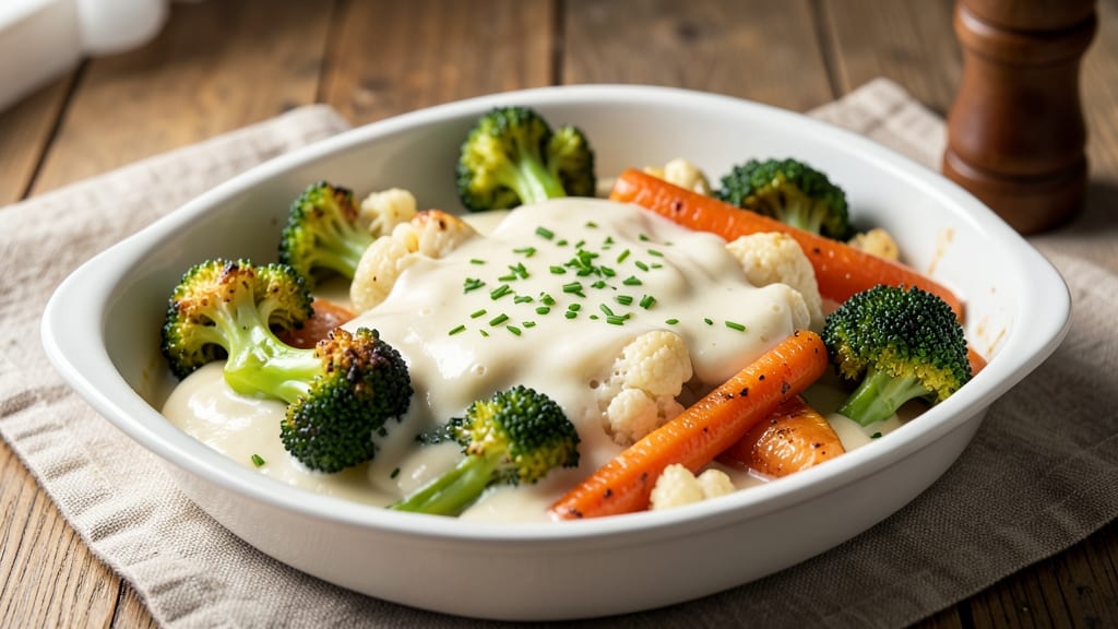 Baked Veg in White Sauce Recipe: One-Pan Creamy Comfort With Al Dente Crunch
