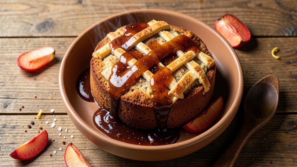 Apple Cake With Rum Sauce Recipe: Spiced Moistness and Boozy Drizzle Harmony