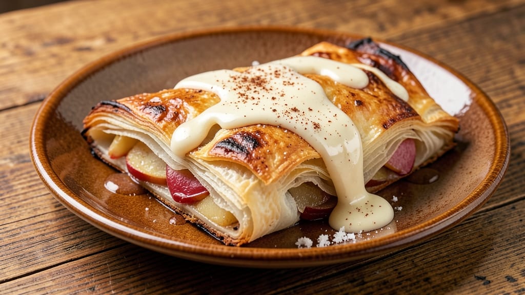 Apple Strudel With Vanilla Sauce Recipe: Flaky Layers and Vanilla Swirl Magic