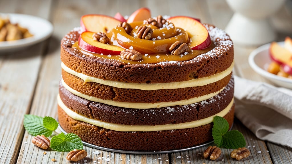Applesauce Layer Cake Recipe: Spiced Moistness with Buttery Vanilla Swirls