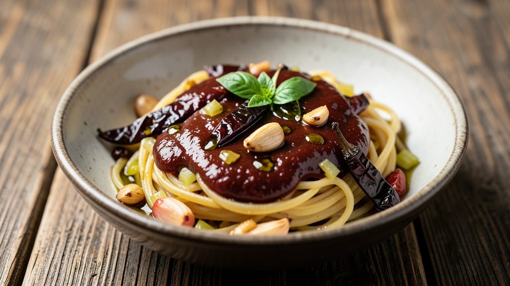 Barbalo Sauce Recipe: Smoky Tomato-Chipotle Glaze With Crispy Celery Crowns