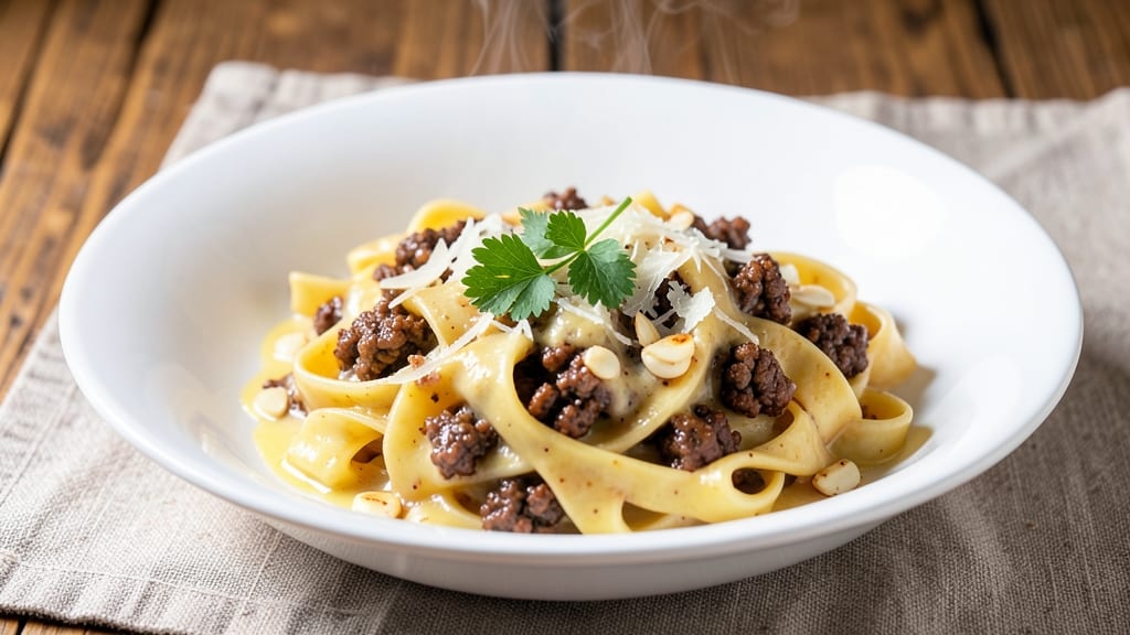 Alfredo Sauce Recipe with Ground Beef: One-Pan Pasta Dinner With Meat-Infused Creaminess