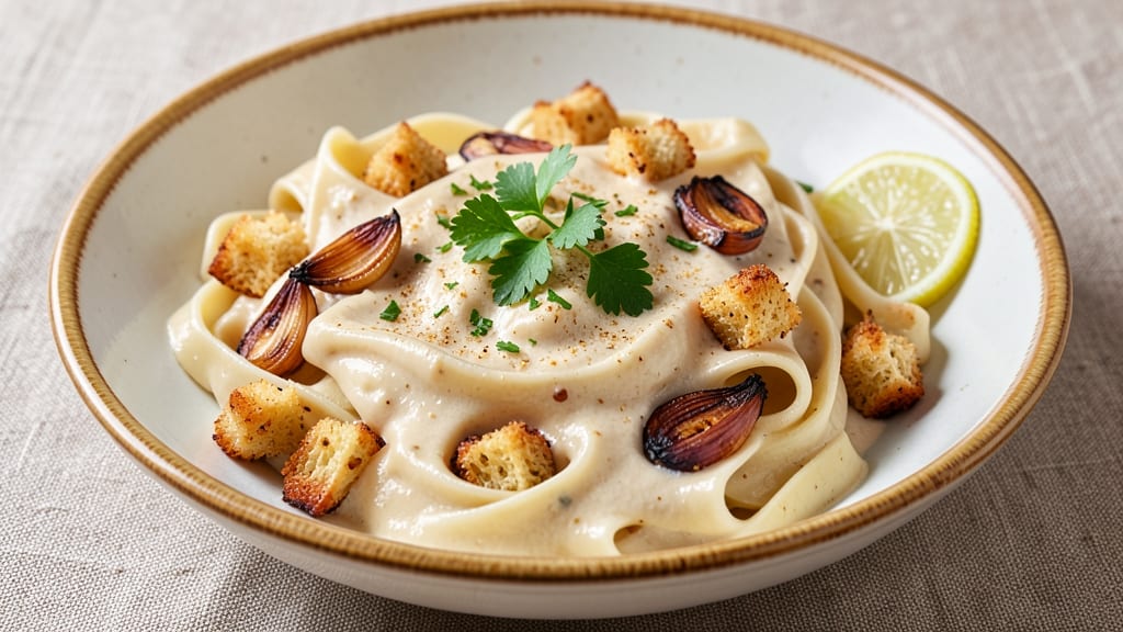 Alfredo Pasta Sauce Recipe Without Cream: Silky Roasted Garlic Base With Nutty Parmesan Richness