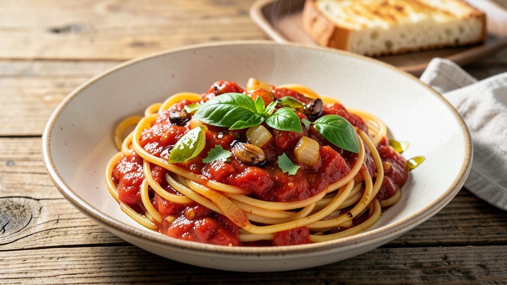 Authentic Italian Red Pasta Sauce Recipe: Slow-Simmered Tomato Depth With Fresh Basil and Garlic