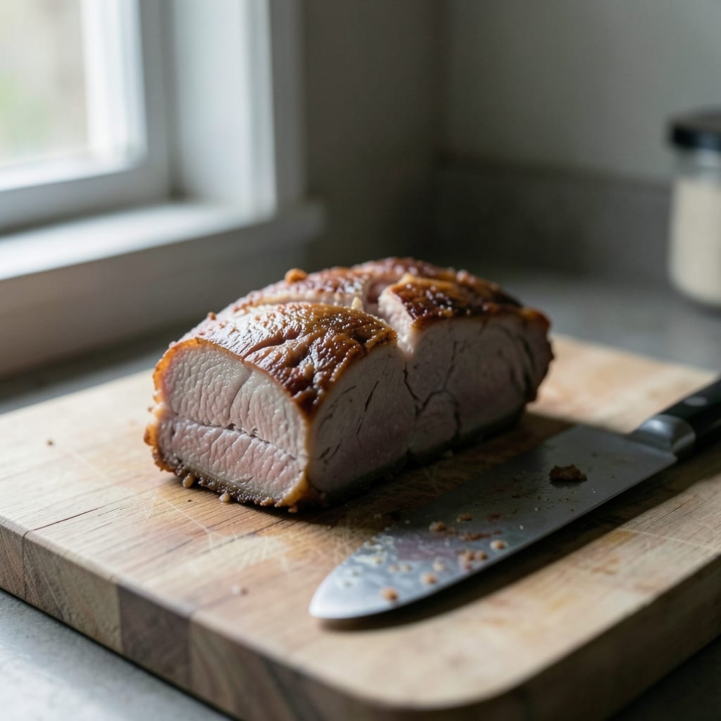 A roast that went wrong, dry and split