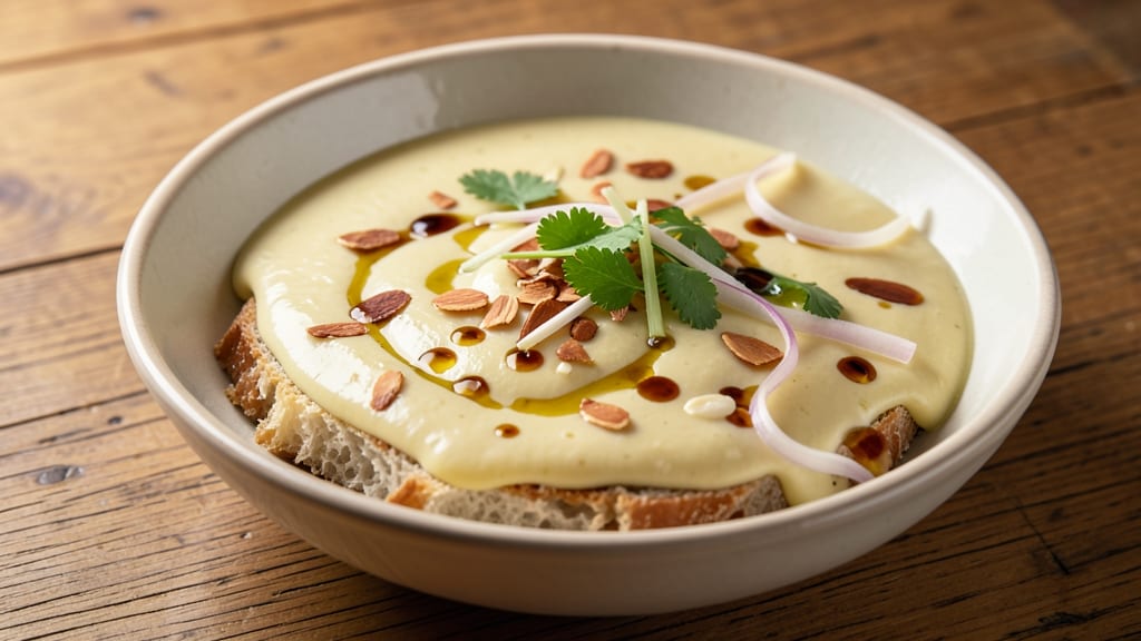 Ajo Blanco Sauce Recipe: Chilled Garlic-Ginger Velvety Richness