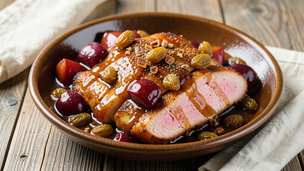 Apple Raisin Sauce for Ham Recipe: Spiced Fruit Glaze With Caramelized Depth