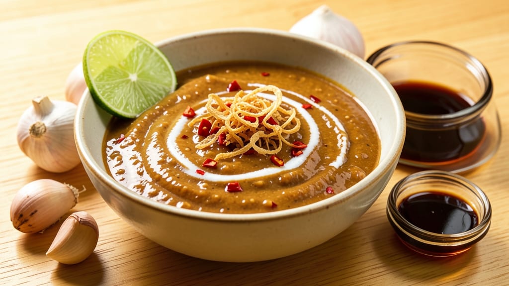 Authentic Thai Peanut Sauce Recipe for Spring Rolls: Nutty Velvety Gloss With Hidden Lime Zing
