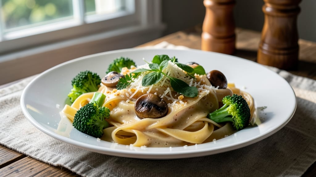 Alfredo Sauce Pasta With Vegetables Recipe: One-Pot Creamy Comfort in 25 Minutes