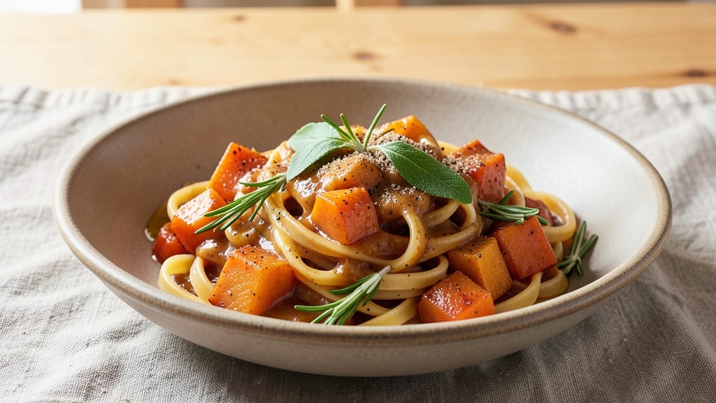 Autumnal Harvest Pasta Sauce Recipe: Warm Spiced Squash and Sage Velocity