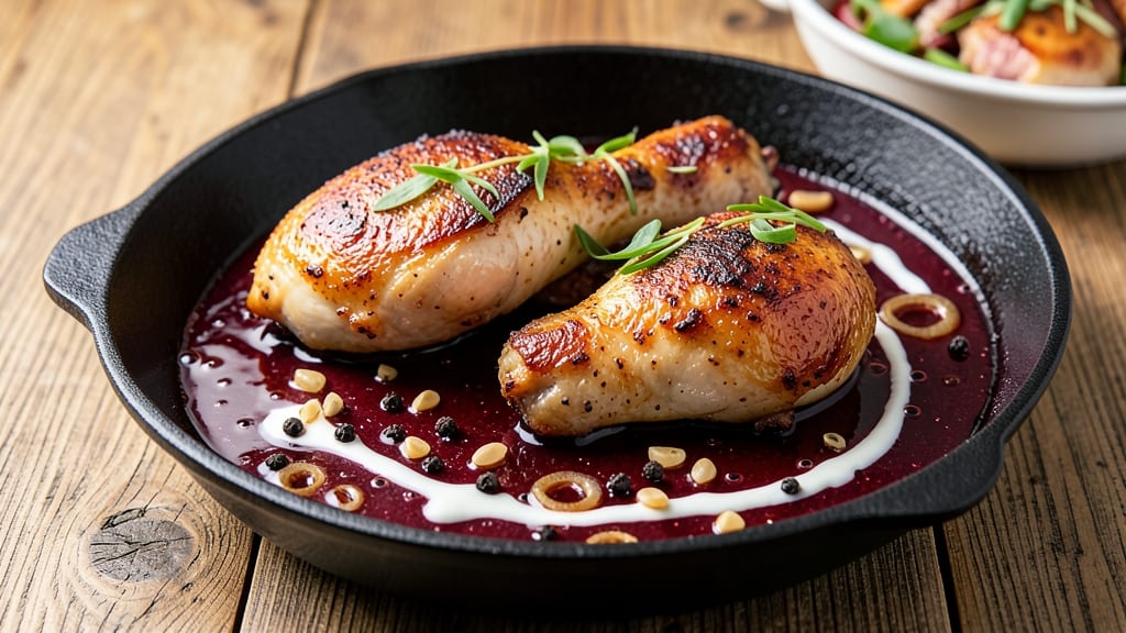 Baked Chicken in Wine Sauce Recipe: Deep-Red Simmer That Transforms Tender Meat